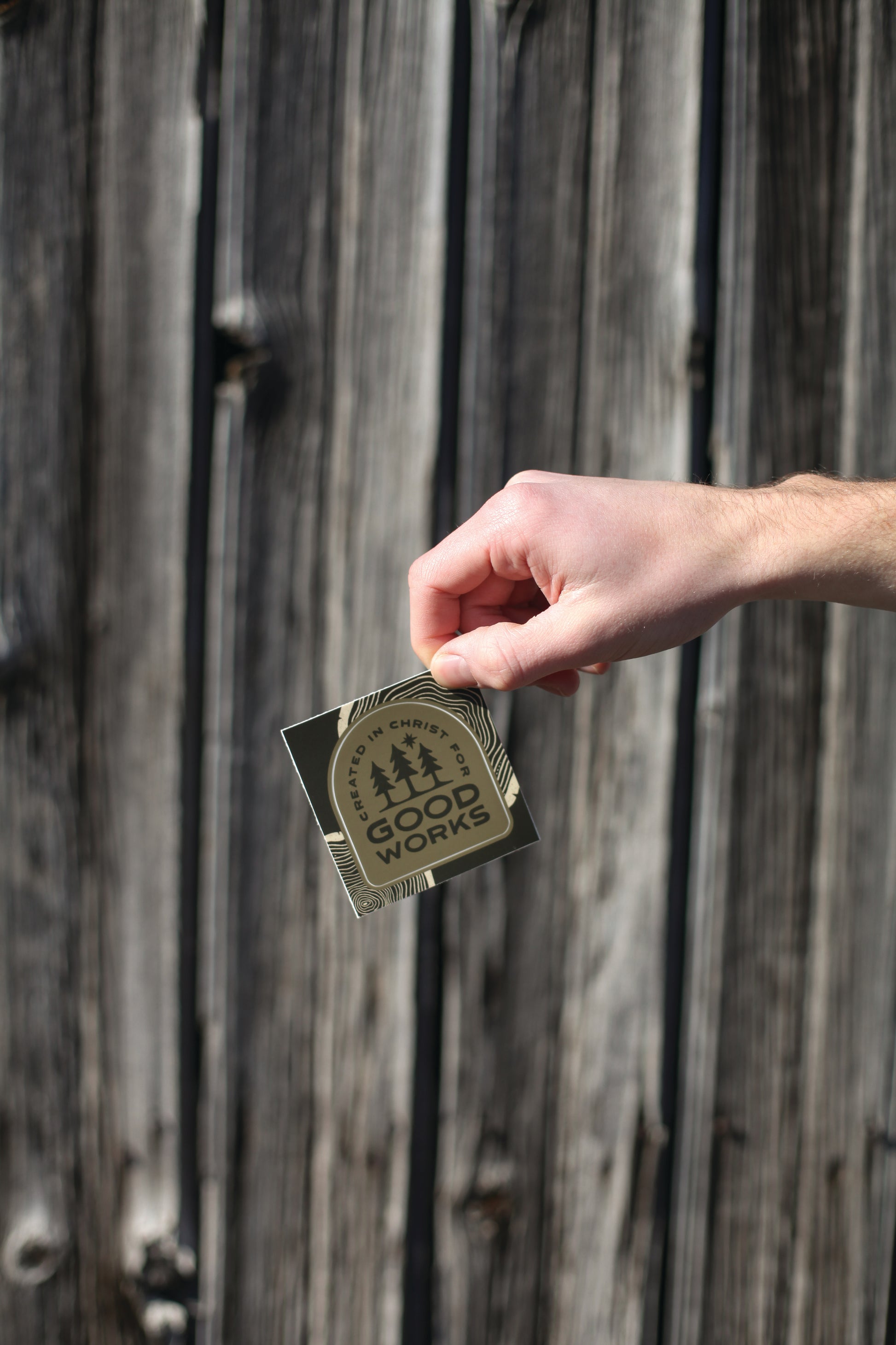 'Created in Christ' Vinyl Sticker